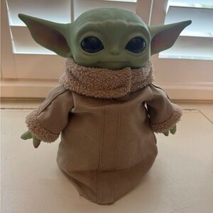Grogu (baby yoda) Star Wars Plush Toy with Tan Coat